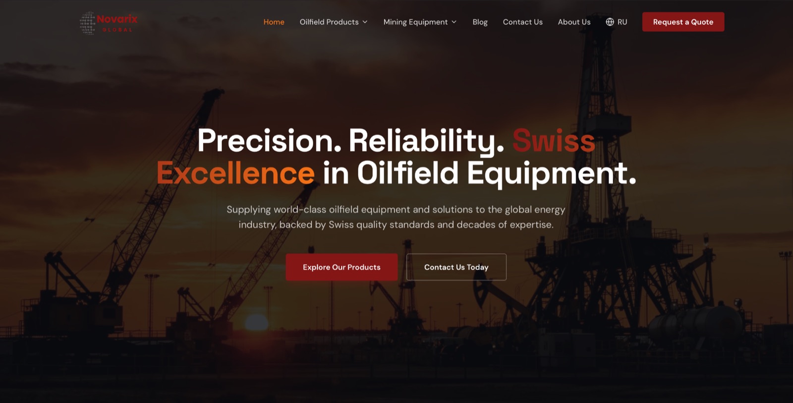 Novarix Global website